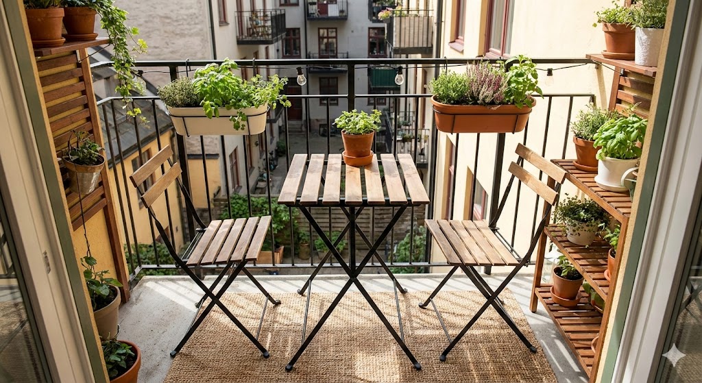 Compact balkonontwerp